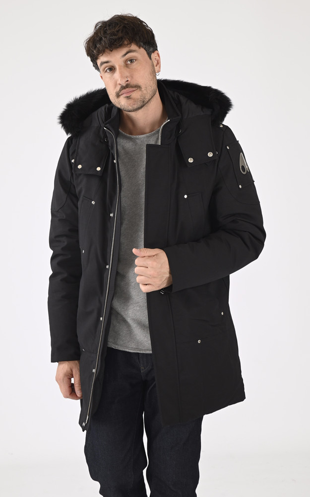 la canadienne Parka chaude fourrure mouton Stirling noir