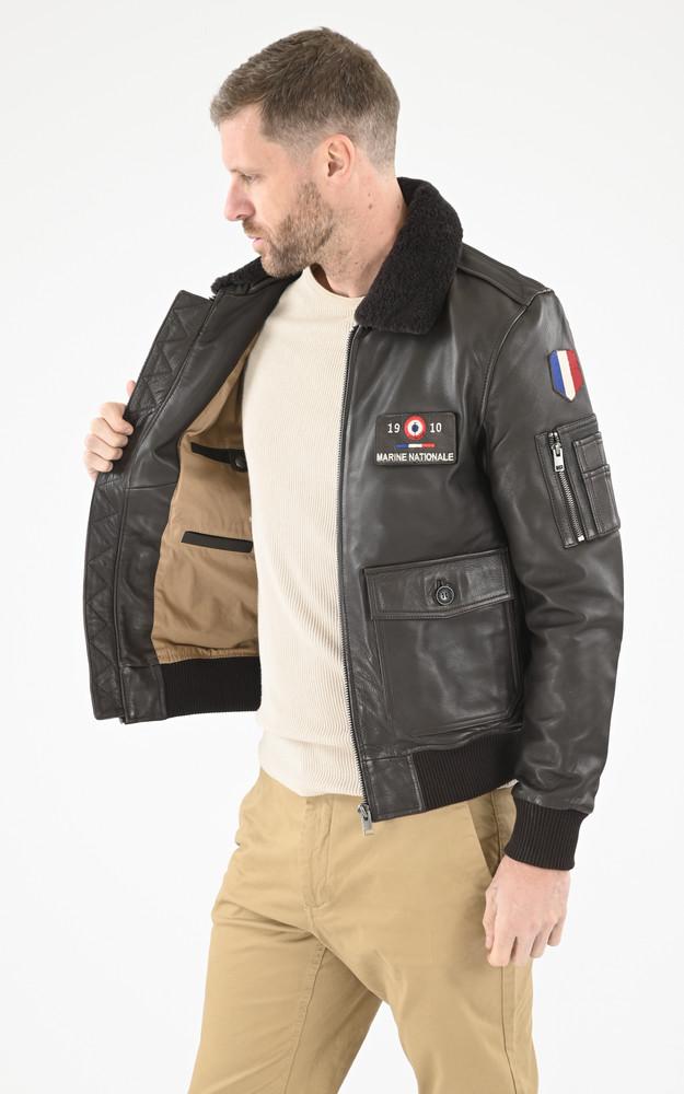 La Canadienne Pilote Mixte Officiel Marine Nationale Marron