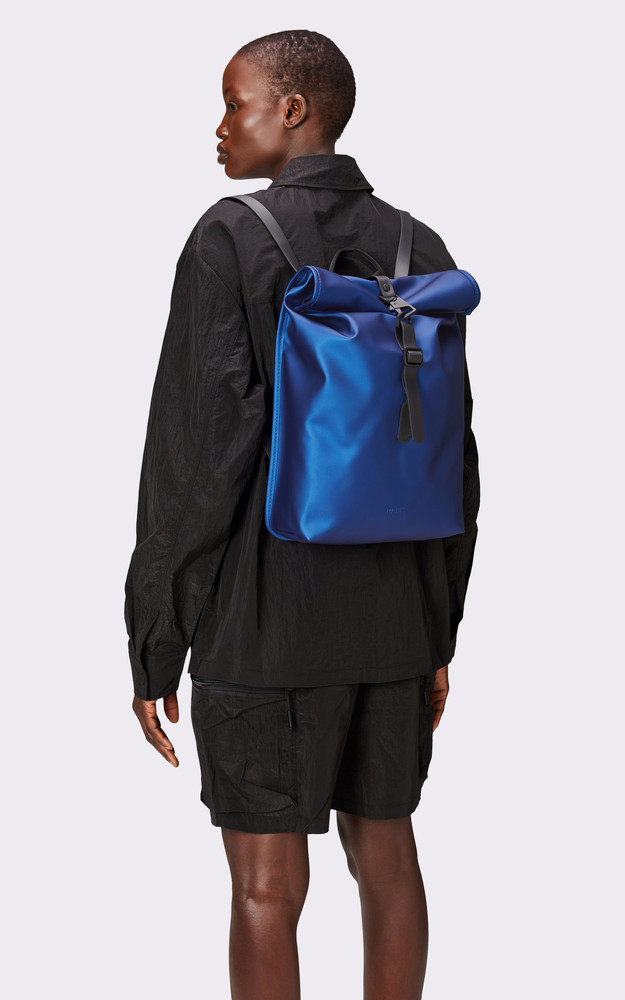 La Canadienne Sac à Dos Rolltop Rucksack Mini Bleu électrique