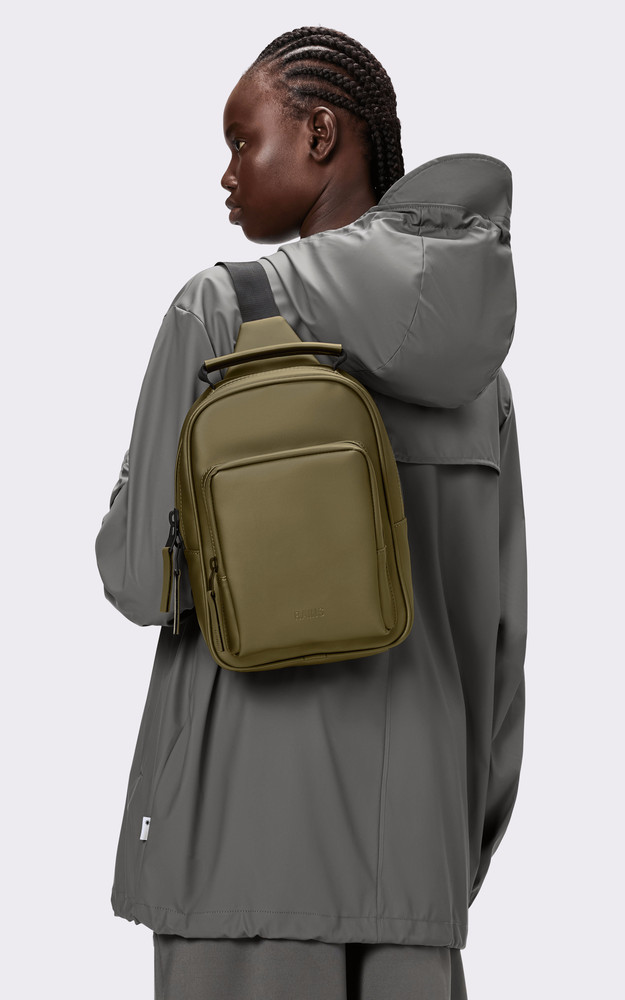 La Canadienne Sac Book Daypack Mini Kaki Métallique