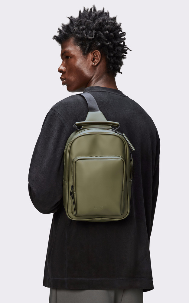 La Canadienne Sac Book Daypack Mini Kaki Métallique