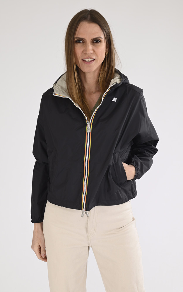 la canadienne Veste imperméable Laurette beige noire