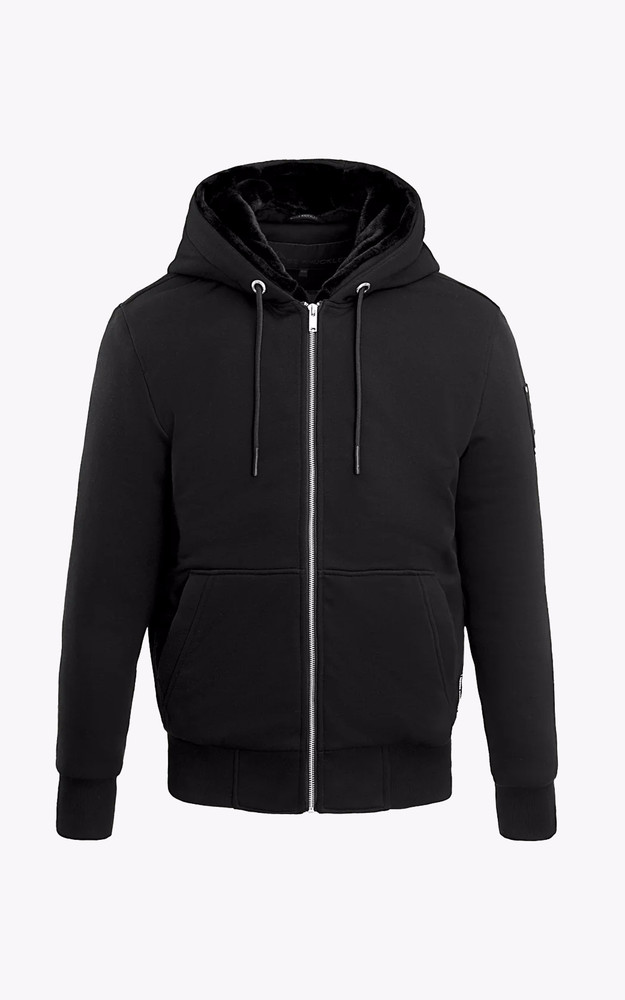 La Canadienne Veste Zippée Fourrée Classic Bunny Black