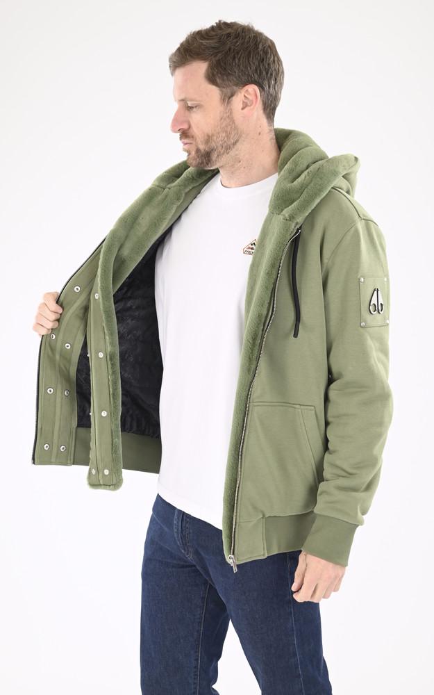 La Canadienne Veste Zippée Fourrée Classic Bunny Kaki