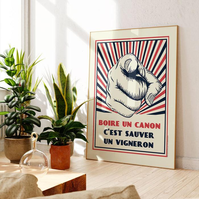 la carte des vins s'il vous plaît Boire un canon c'est sauver un vigneron - XL