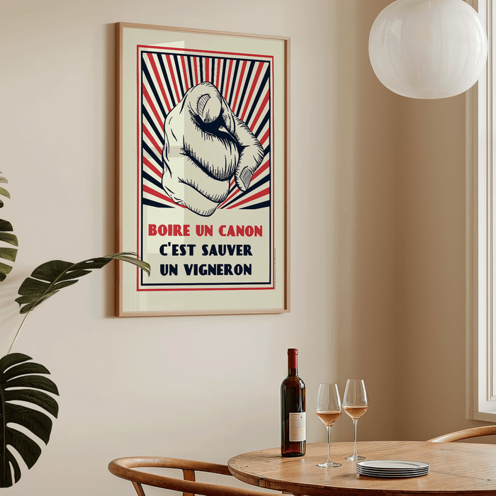 la carte des vins s'il vous plaît « Boire un canon c’est sauver un vigneron »