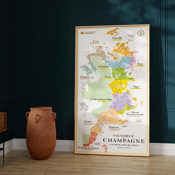 la carte des vins s'il vous plaît Carte des Crus de Champagne (La Côte des Blancs)