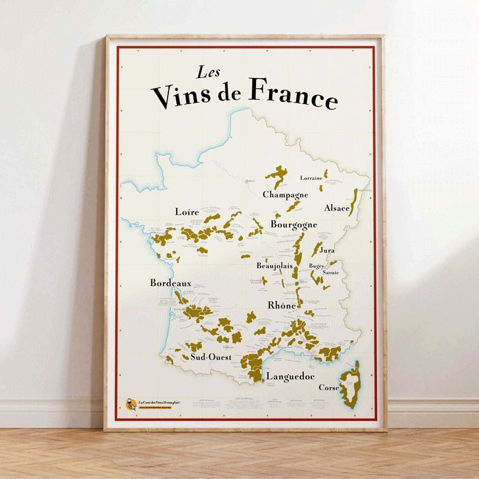 la carte des vins s'il vous plaît Carte des Vins de France à gratter (NOUVEAU)