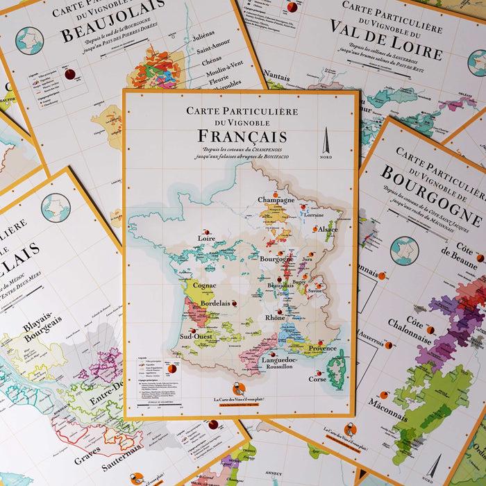 la carte des vins s'il vous plaît Le Coffret de Cartes des Vins plastifiées A4