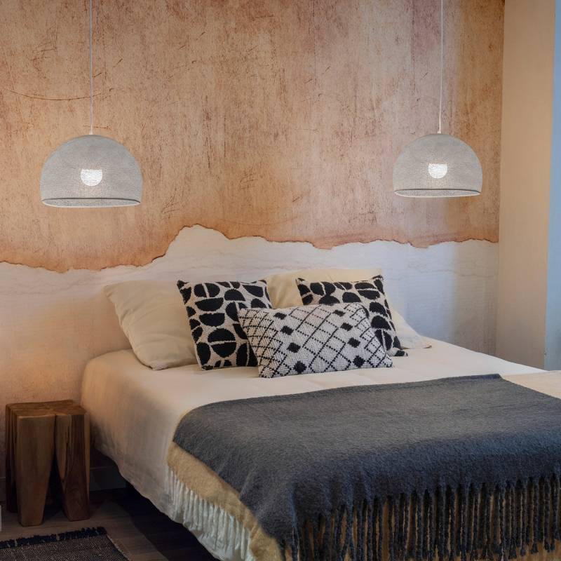 La Case De Cousin Paul Abat-jour Coupole Gris Perle