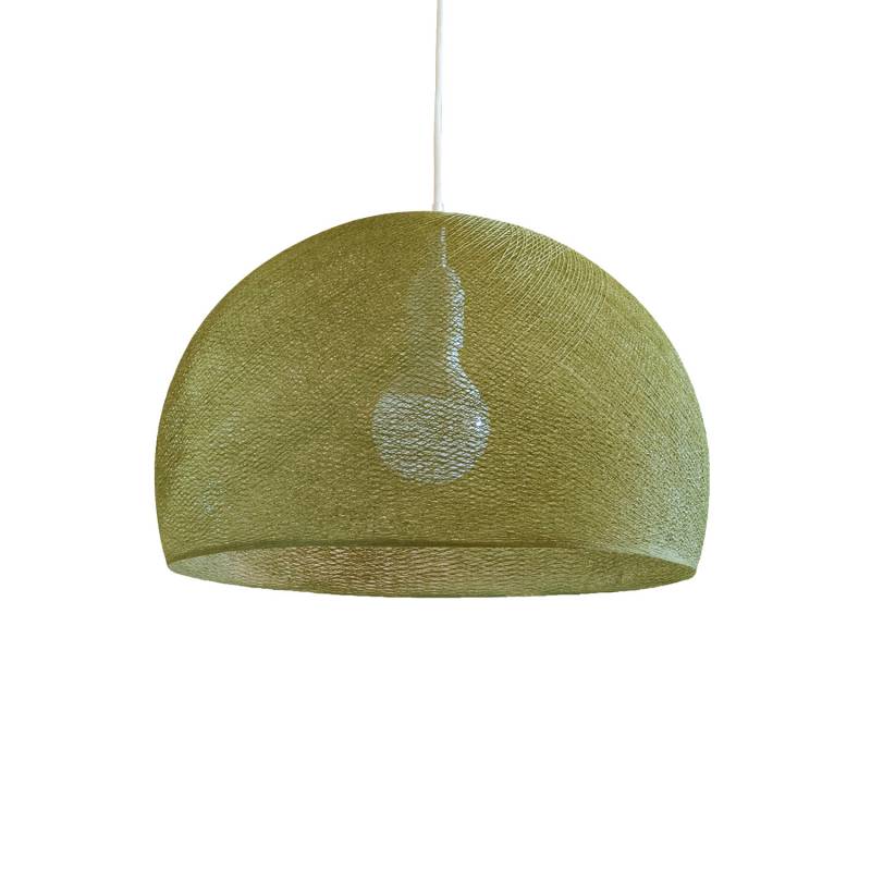 la case de cousin paul Abat-jour coupole kaki 67 avec suspension simple