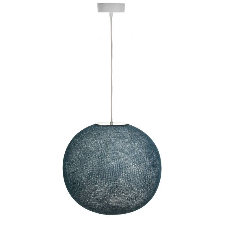 La Case De Cousin Paul Abat-jour Design Globe Light Bleu Pétrole Ø 36cm
