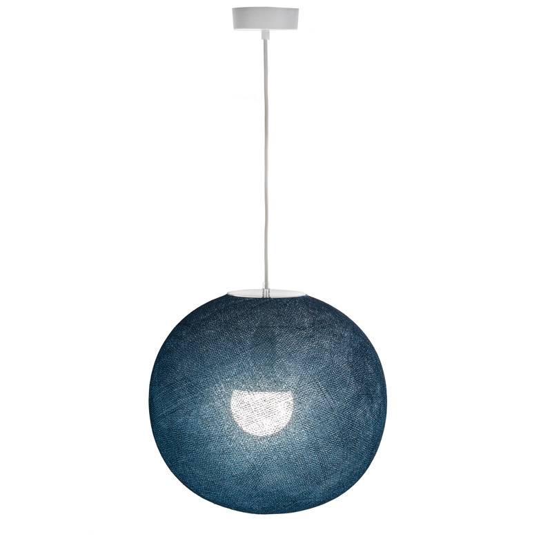 La Case De Cousin Paul Abat-jour Design Globe Light Bleu Pétrole Ø 36cm