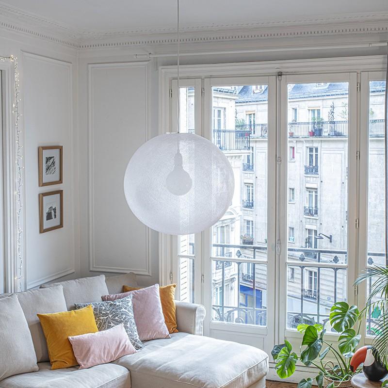 La Case De Cousin Paul Abat-jour Design Globe Light XL Blanc Ø 50cm