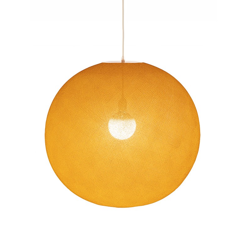 La Case De Cousin Paul Abat Jour Design Globe Light XXL Curry Ø 67cm
