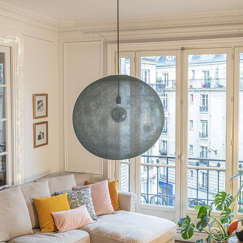 La Case De Cousin Paul Abat Jour Design Globe Light XXL Vert Impérial Ø 67cm