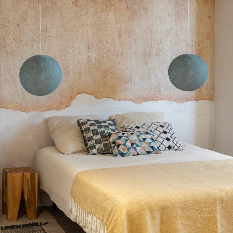 La Case De Cousin Paul Abat-jour Globe Vert De Gris