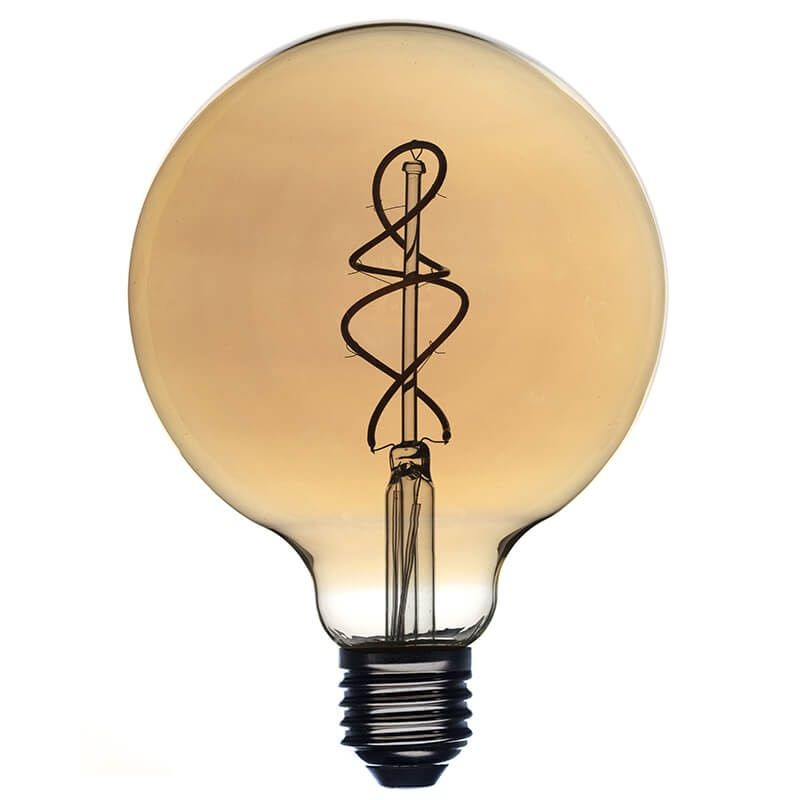 La Case De Cousin Paul Ampoule Globe Déco Ambrée Ø125mm