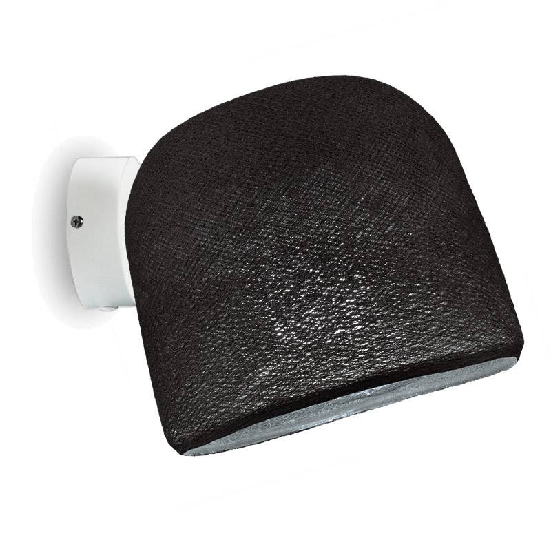 la case de cousin paul Applique murale blanche Cloche anthracite