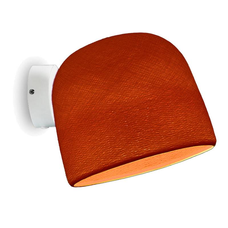 La Case De Cousin Paul Applique Murale Blanche Cloche Orange Fifty