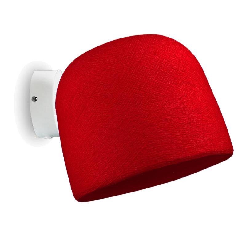 La Case De Cousin Paul Applique Murale Blanche Cloche Rouge