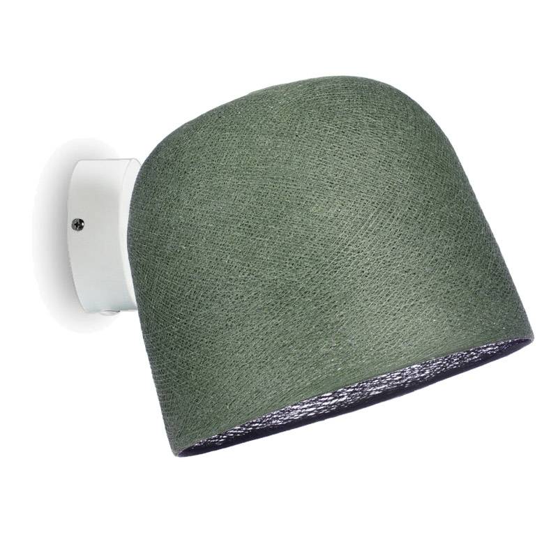 la case de cousin paul Applique murale blanche Cloche vert de gris