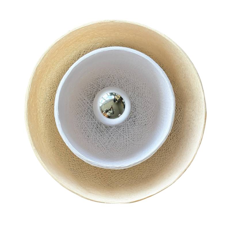 la case de cousin paul Applique murale Tulipe aimantée - écru et blanc