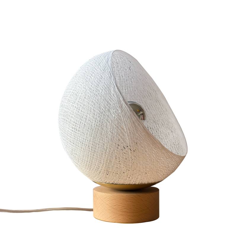 la case de cousin paul Bebop lampe de table avec abat-jour à 360 degrés blanc 17cm