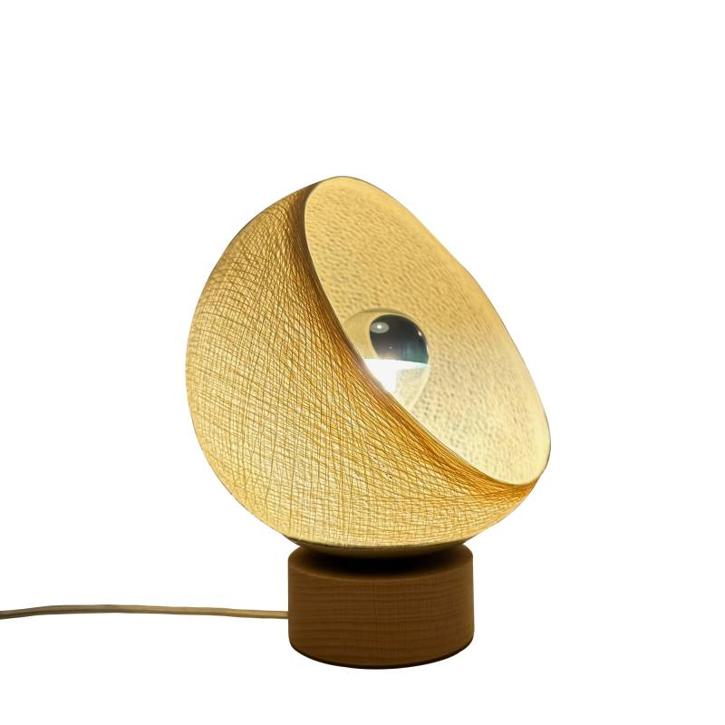 La Case De Cousin Paul Bebop Lampe De Table Avec Abat-jour à 360 Degrés écru 17cm