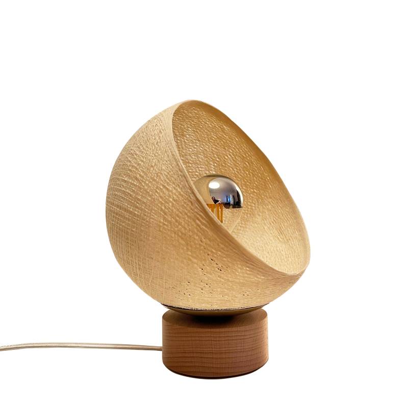 la case de cousin paul Bebop lampe de table avec abat-jour à 360 degrés écru 17cm