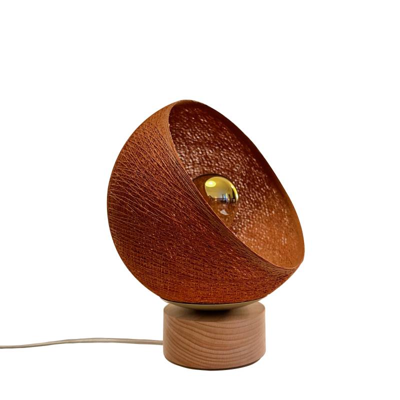 la case de cousin paul Bebop lampe de table avec abat-jour à 360 degrés havane 17cm