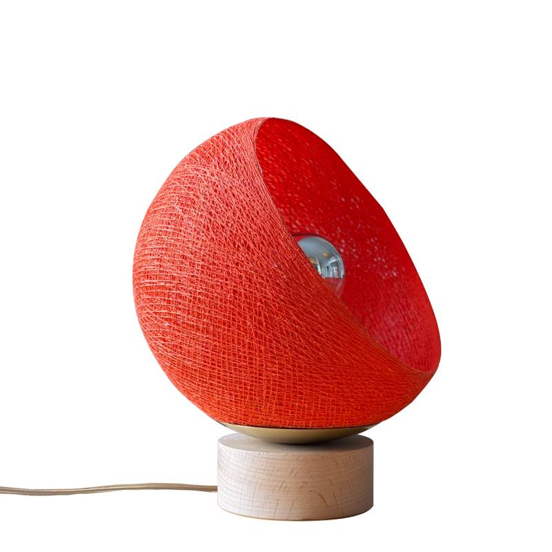 la case de cousin paul Bebop lampe de table avec abat-jour à 360 degrés orange fifty 17cm