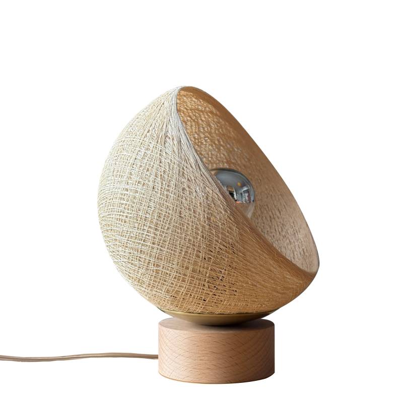 La Case De Cousin Paul Bebop Lampe De Table Avec Abat-jour à 360 Degrés Sable 17cm
