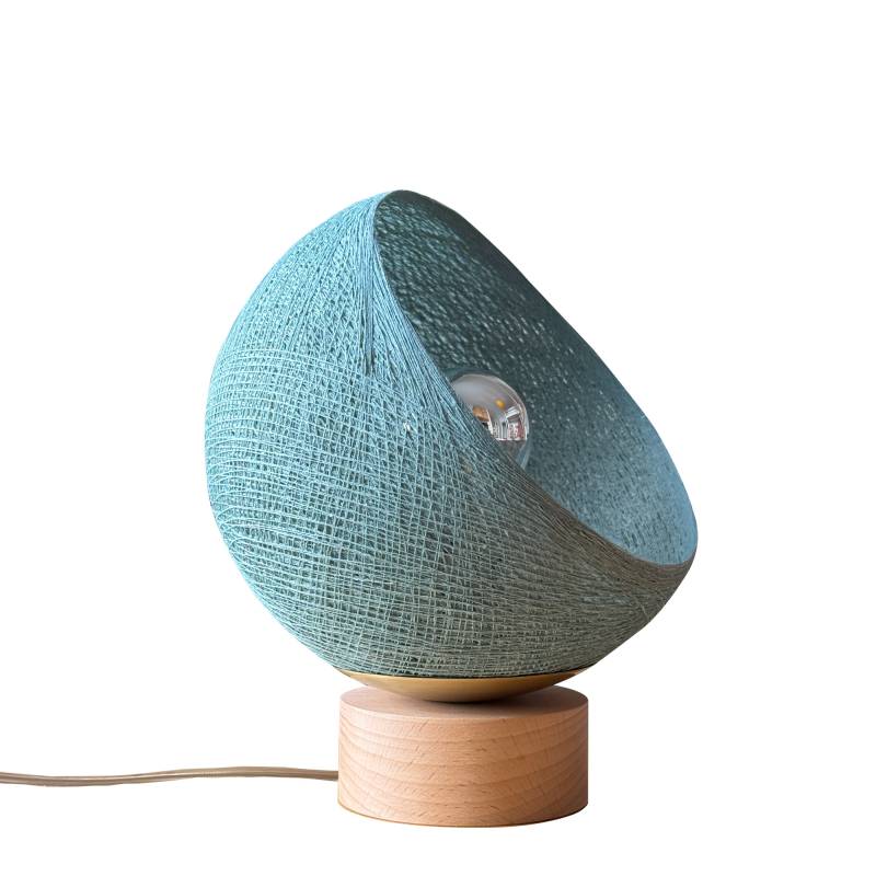 la case de cousin paul Bebop lampe de table avec abat-jour à 360 degrés vert de gris 17cm