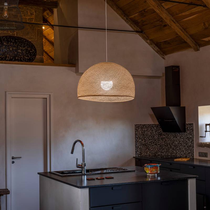 La Case De Cousin Paul Abat-jour Coupole Sable