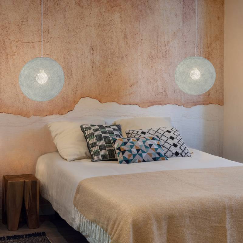 La Case De Cousin Paul Abat-jour Globe Azur