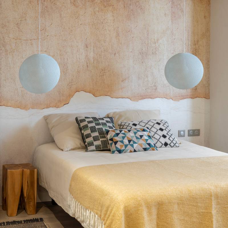 La Case De Cousin Paul Abat-jour Globe Azur