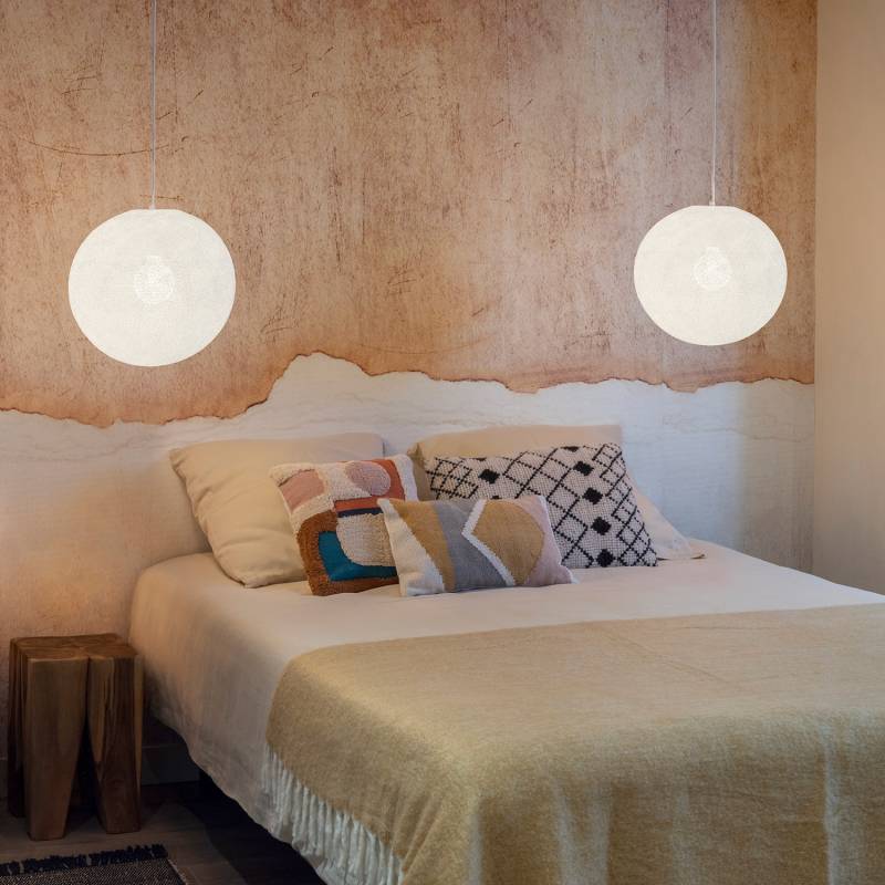 La Case De Cousin Paul Abat-jour Globe Blanc