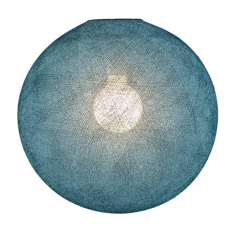 La Case De Cousin Paul Abat-jour Globe Bleu Paon