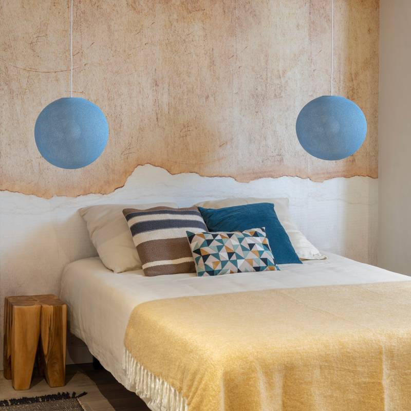 La Case De Cousin Paul Abat-jour Globe Denim