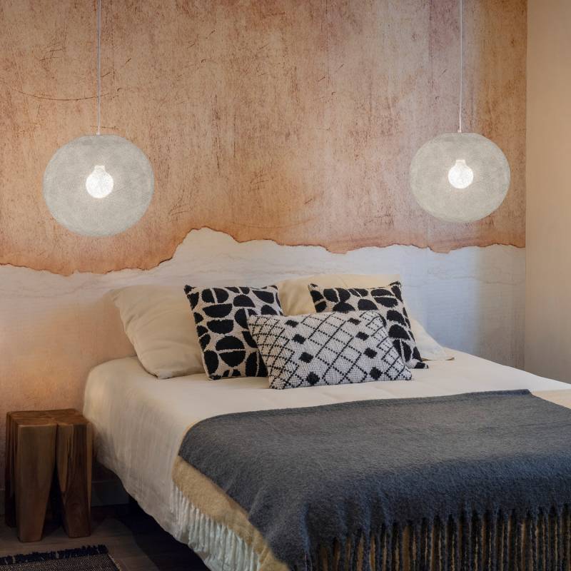 La Case De Cousin Paul Abat-jour Globe Gris Perle