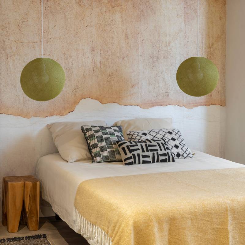 La Case De Cousin Paul Abat-jour Globe Kaki