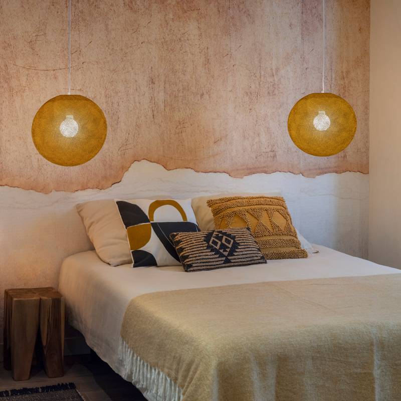 La Case De Cousin Paul Abat-jour Globe Tabac