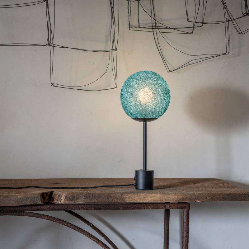 La Case De Cousin Paul Lampe APAPA Bleu Paon