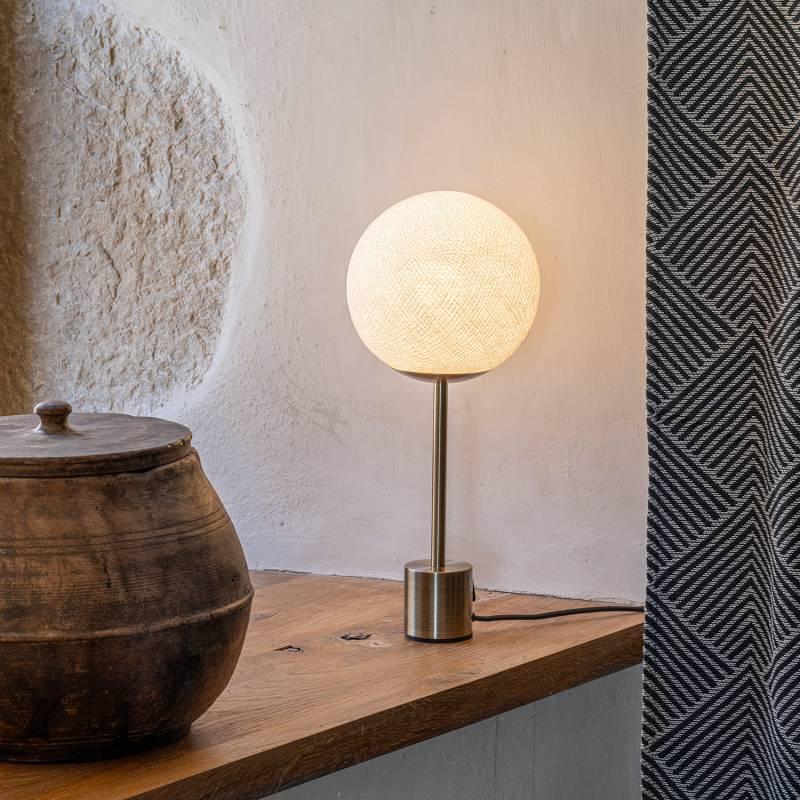 La Case De Cousin Paul Lampe APAPA Laiton - Blanc