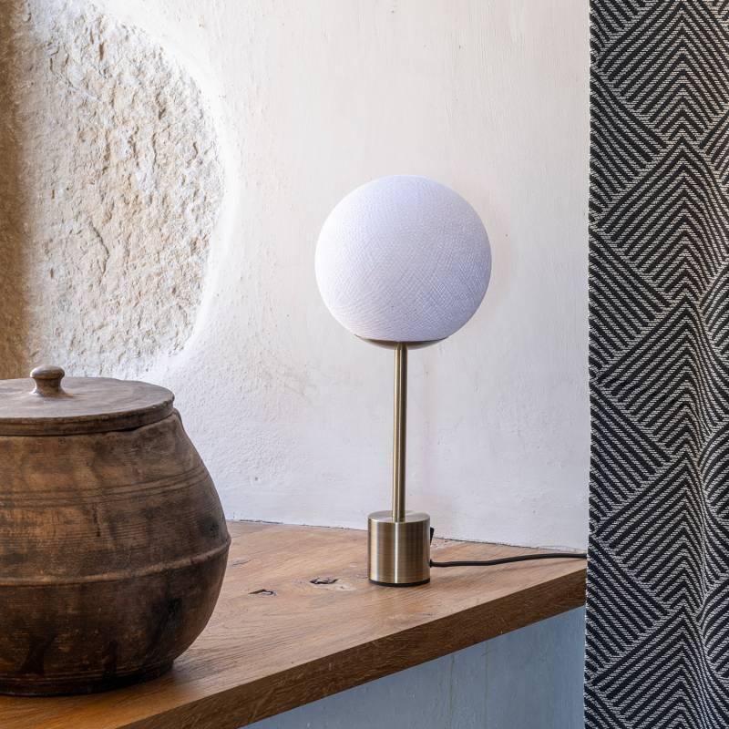 La Case De Cousin Paul Lampe APAPA Laiton - Blanc