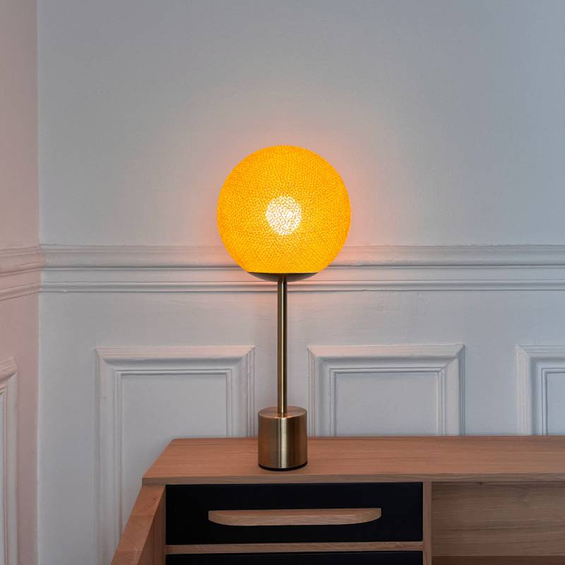 La Case De Cousin Paul Lampe APAPA Laiton - Camel