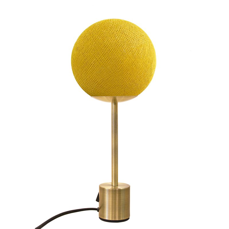 la case de cousin paul Lampe APAPA laiton - Moutarde