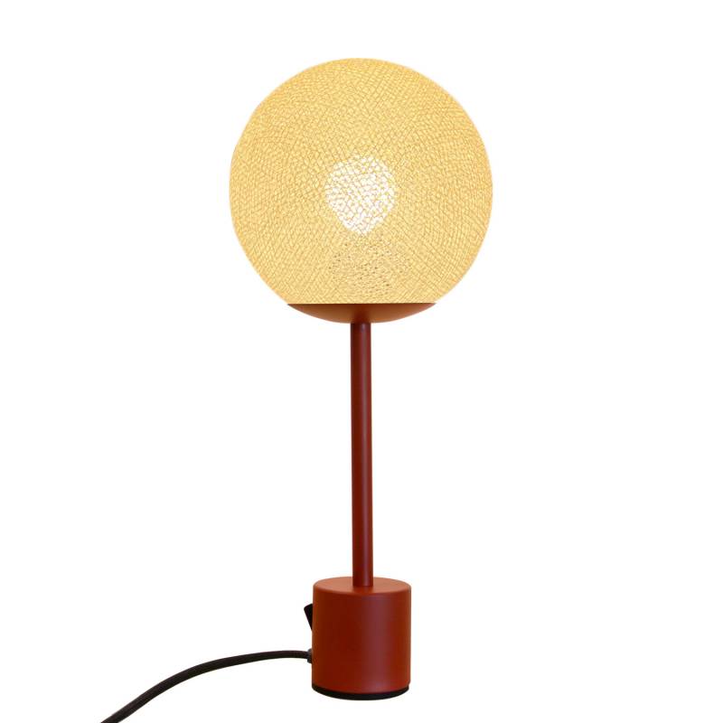 La Case De Cousin Paul Lampe APAPA Terracotta - Ecru