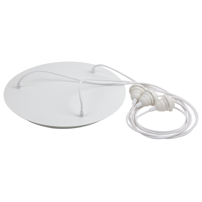 La Case De Cousin Paul Plafonnier 3 Blanc Mat